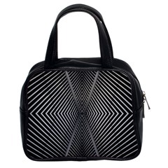 Abstract Of Shutter Lines Classic Handbags (2 Sides) by Simbadda