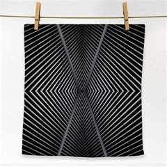 Abstract Of Shutter Lines Face Towel by Simbadda