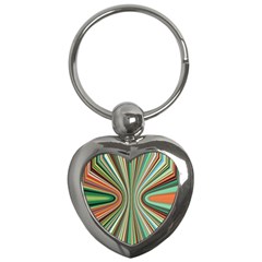 Colorful Spheric Background Key Chains (heart) 