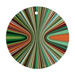 Colorful Spheric Background Round Ornament (Two Sides) Front