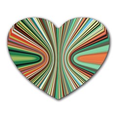 Colorful Spheric Background Heart Mousepads