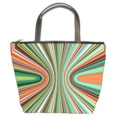 Colorful Spheric Background Bucket Bags by Simbadda