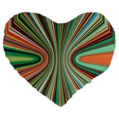 Colorful Spheric Background Large 19  Premium Heart Shape Cushions