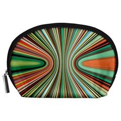 Colorful Spheric Background Accessory Pouches (large)  by Simbadda