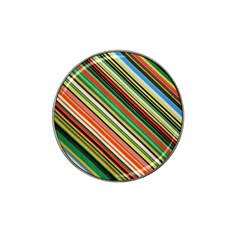 Colorful Stripe Background Hat Clip Ball Marker by Simbadda