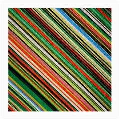 Colorful Stripe Background Medium Glasses Cloth (2-side) by Simbadda