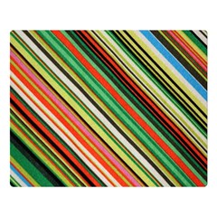 Colorful Stripe Background Double Sided Flano Blanket (large)  by Simbadda