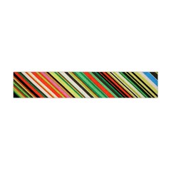 Colorful Stripe Background Flano Scarf (mini) by Simbadda