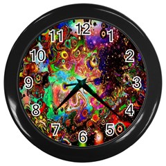 Alien World Digital Computer Graphic Wall Clocks (black) by Simbadda