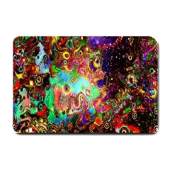 Alien World Digital Computer Graphic Small Doormat  by Simbadda