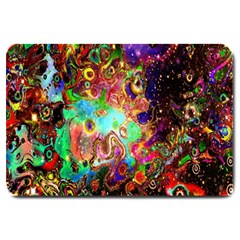 Alien World Digital Computer Graphic Large Doormat  by Simbadda