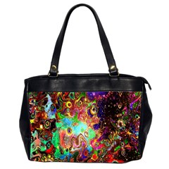 Alien World Digital Computer Graphic Office Handbags (2 Sides)  by Simbadda