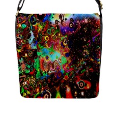 Alien World Digital Computer Graphic Flap Messenger Bag (l)  by Simbadda