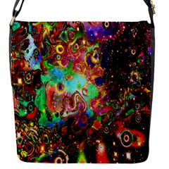 Alien World Digital Computer Graphic Flap Messenger Bag (s) by Simbadda