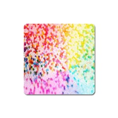 Colorful Colors Digital Pattern Square Magnet by Simbadda