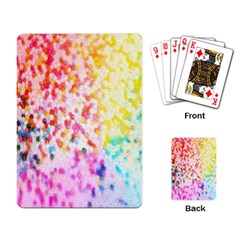 Colorful Colors Digital Pattern Playing Card by Simbadda