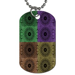 Creative Digital Pattern Computer Graphic Dog Tag (one Side) by Simbadda