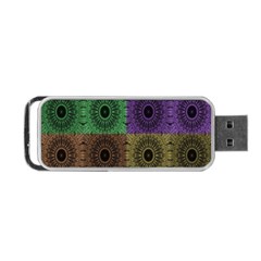 Creative Digital Pattern Computer Graphic Portable Usb Flash (one Side) by Simbadda