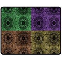 Creative Digital Pattern Computer Graphic Double Sided Fleece Blanket (medium)  by Simbadda