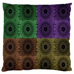 Creative Digital Pattern Computer Graphic Large Flano Cushion Case (two Sides) by Simbadda