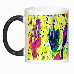 Grunge Abstract Yellow Hand Grunge Effect Layered Images Of Texture And Pattern In Yellow White Black Morph Mugs by Simbadda