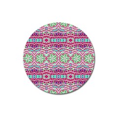 Colorful Seamless Background With Floral Elements Magnet 3  (round) by Simbadda