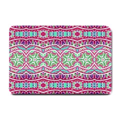 Colorful Seamless Background With Floral Elements Small Doormat  by Simbadda