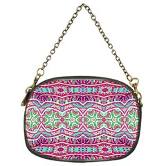 Colorful Seamless Background With Floral Elements Chain Purses (two Sides)  by Simbadda