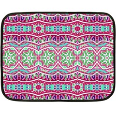 Colorful Seamless Background With Floral Elements Double Sided Fleece Blanket (mini)  by Simbadda