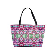 Colorful Seamless Background With Floral Elements Shoulder Handbags by Simbadda