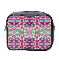 Colorful Seamless Background With Floral Elements Mini Toiletries Bag 2-side by Simbadda