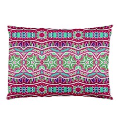 Colorful Seamless Background With Floral Elements Pillow Case (two Sides) by Simbadda