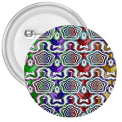 Digital Patterned Ornament Computer Graphic 3  Buttons by Simbadda