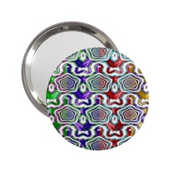 Digital Patterned Ornament Computer Graphic 2 25  Handbag Mirrors by Simbadda