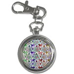 Digital Patterned Ornament Computer Graphic Key Chain Watches Front