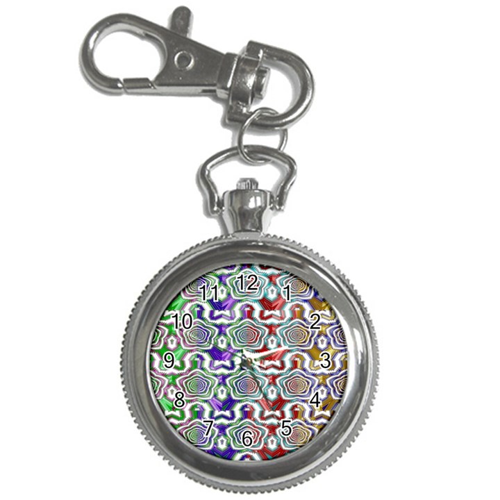 Digital Patterned Ornament Computer Graphic Key Chain Watches