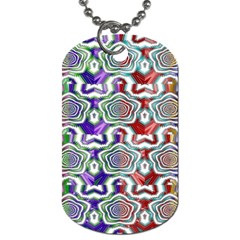 Digital Patterned Ornament Computer Graphic Dog Tag (one Side) by Simbadda