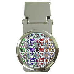 Digital Patterned Ornament Computer Graphic Money Clip Watches by Simbadda