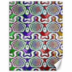 Digital Patterned Ornament Computer Graphic Canvas 12  X 16   by Simbadda