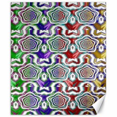 Digital Patterned Ornament Computer Graphic Canvas 20  X 24   by Simbadda