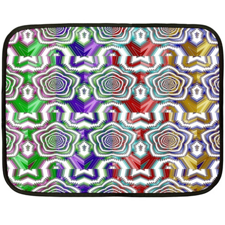 Digital Patterned Ornament Computer Graphic Double Sided Fleece Blanket (Mini) 