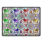 Digital Patterned Ornament Computer Graphic Double Sided Fleece Blanket (Small)  45 x34  Blanket Front