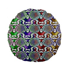 Digital Patterned Ornament Computer Graphic Standard 15  Premium Flano Round Cushions by Simbadda