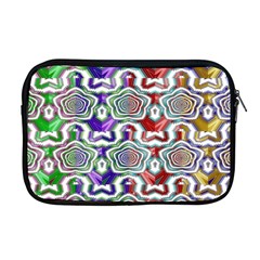 Digital Patterned Ornament Computer Graphic Apple Macbook Pro 17  Zipper Case by Simbadda