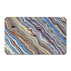 Fractal Waves Background Wallpaper Pattern Magnet (rectangular) by Simbadda