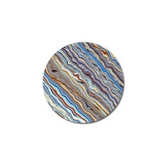 Fractal Waves Background Wallpaper Pattern Golf Ball Marker by Simbadda