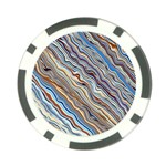 Fractal Waves Background Wallpaper Pattern Poker Chip Card Guard Front