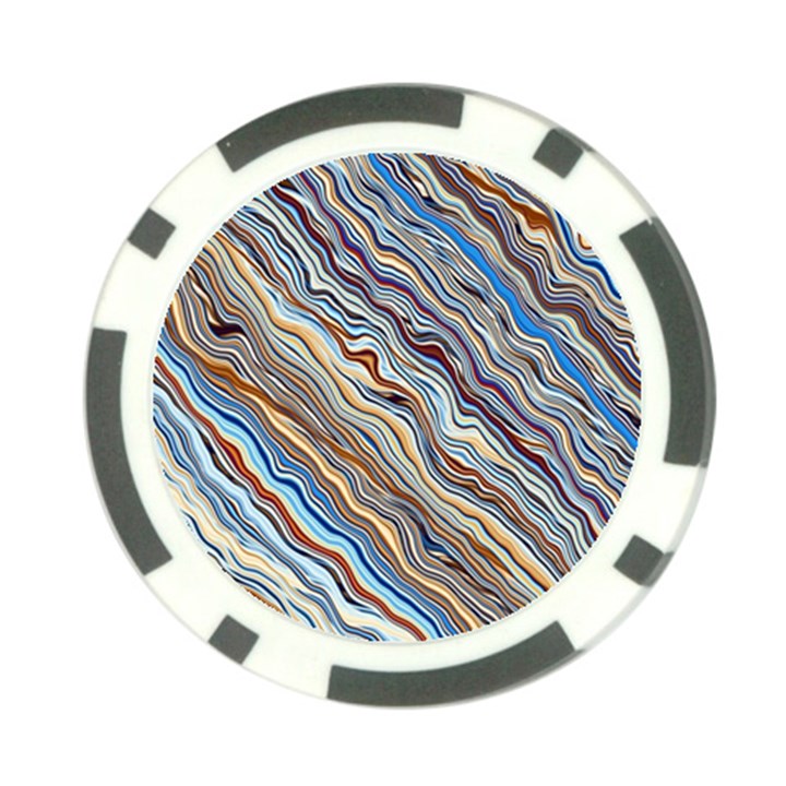 Fractal Waves Background Wallpaper Pattern Poker Chip Card Guard