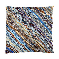 Fractal Waves Background Wallpaper Pattern Standard Cushion Case (two Sides) by Simbadda