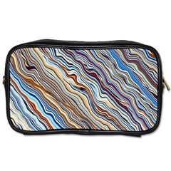 Fractal Waves Background Wallpaper Pattern Toiletries Bags by Simbadda